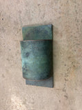 All Copper / Verdigris / Contemporary Half Round / Light Sconce