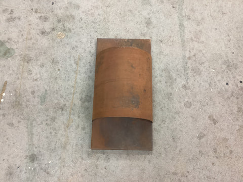 Half-Round Contemporary In Rust