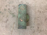 Dual Bulb Verdigris Copper Cylinder