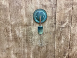 Copper Lighting / Round Minimalist in Verdigris / Wall Sconce