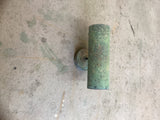 Dual Bulb Verdigris Copper Cylinder