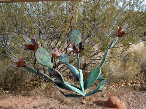Copper Cactus Chandelier / Made to Order