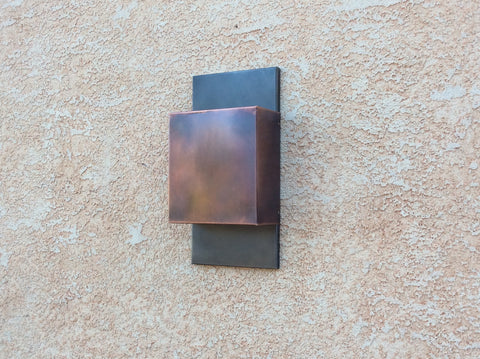 Light Sconce / Copper + Steel Contemporary
