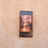 Copper + Steel light // Contemporary // metal lighting // sconce by Mike Dumas Copper Designs