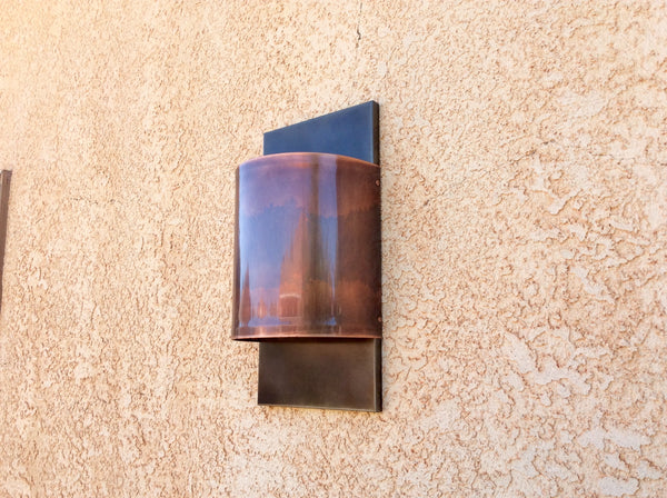 Contemporary Copper + Steel- Half Round