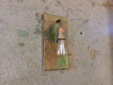 Copper Lighting / Exposed Bulb Verdigris / Light Sconce