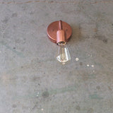 Minimalist Copper Round / Light Sconce
