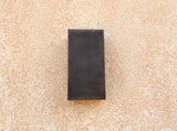 Rectange // Steel // patinaed // wall light sconce by Mike Dumas Copper Designs.