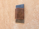 Triangular Copper and Steel / light sconce / Mike Dumas Copper Designs Inc.